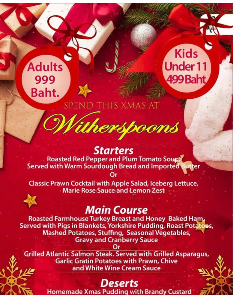 Christmas Dinner Menus 2022 Restaurants and food Pattaya Talk Forum